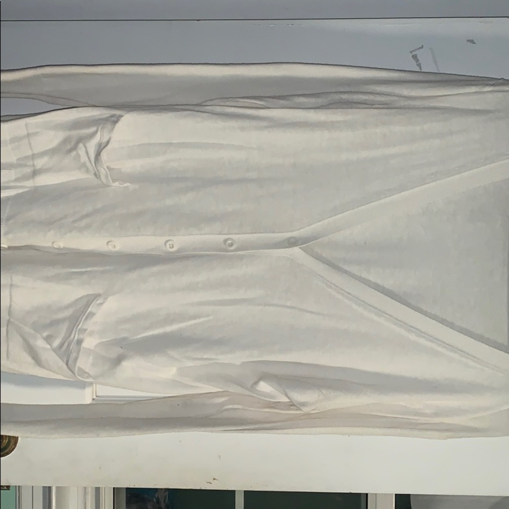 White cardigan